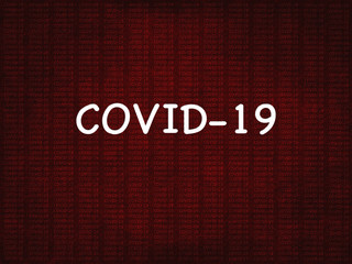 Deadly pandemic virus on global scale - coronavirus, 2019-ncov or covid-19. Concept and red...