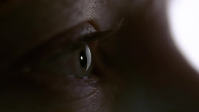 closeup of eye