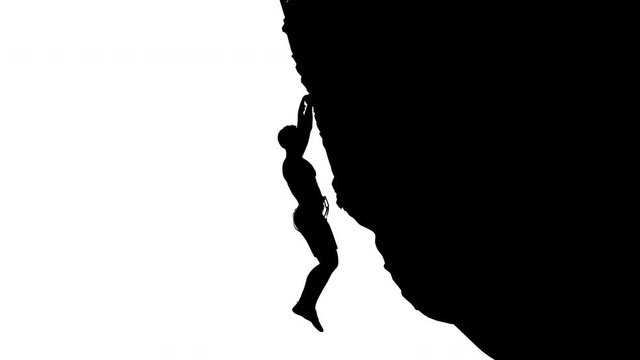 climbing silhouette