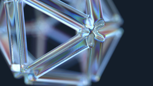transparent crystal lattice