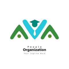 People Logo Colorful Template Professional