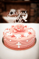 Tort z okazji chrztu świetego dla dziewczynki 