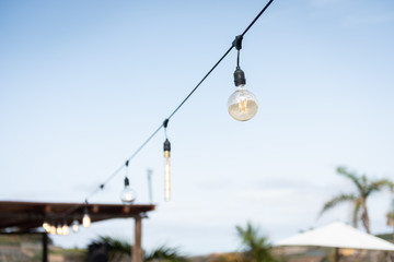 Light Bulbs at Blue Hour