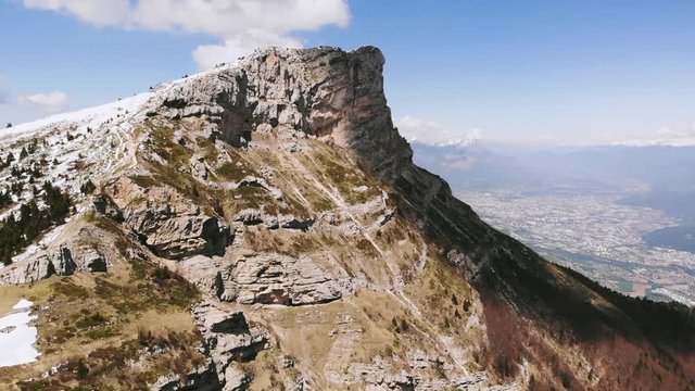 Spring mountain & Grenoble - Vercors (FR) - drone