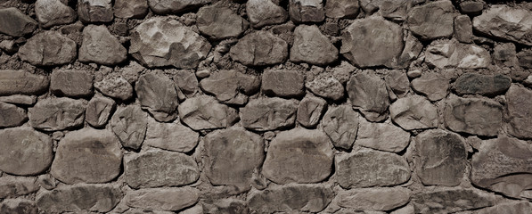 Old stone wall banner