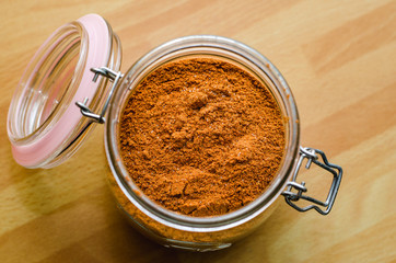A jar of spices