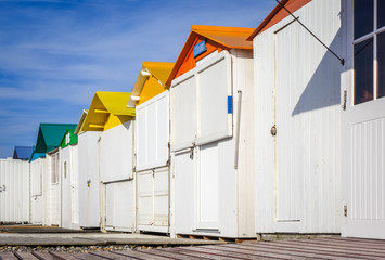 Beach Huts in Le-Treport, Normandy, France