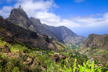 Fototapeta premium Paul Valley landscape in Santo Antao island, Cape Verde