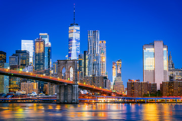 Fototapeta na wymiar New York City, Brooklyn Bridge - United States of America