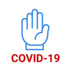 Corona virus vector icon icon, virus alert, awareness about covid-19