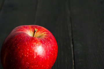 Apple on dark