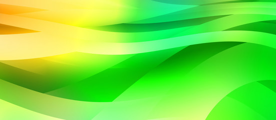 Abstract background with colorful gradient. Vibrant graphic wallpaper with stripes design. Fluid 2D illustration of modern movement.