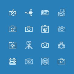 Editable 16 shoot icons for web and mobile