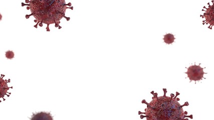 3D Rendering Ilustration Background of Covid-19 / Corona Virus for Ads, Post, & Etc