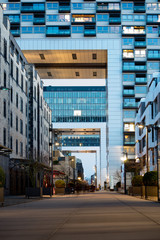 Cologne Rheinauhafen on a summer evening