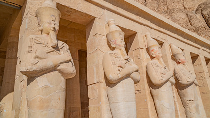 Luxor, Egypt : The Mortuary Temple of Hatshepsut, also known as the Djeser-Djeseru, is a mortuary...
