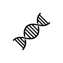 Fototapeta premium DNA icon isolated on white background