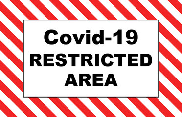 covid 19 restricted area warning