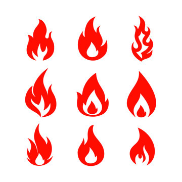 fire flames vector logo set. fire Icon, fire Icon Eps10, fire Icon Vector, fire Icon Eps, fire Icon Jpg, fire Icon Picture, fire Icon Flat, fire Icon App, fire Icon Web, fire Icon Art, Red fire flames