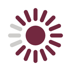 lines loading circle flat style icon vector design