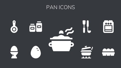 pan icon set