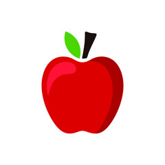 red apple vector illustration