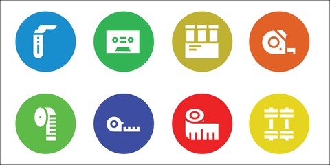 Fototapeta premium measuring icon set