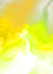 Abstract colorful watercolor on white background. Digital art painting.