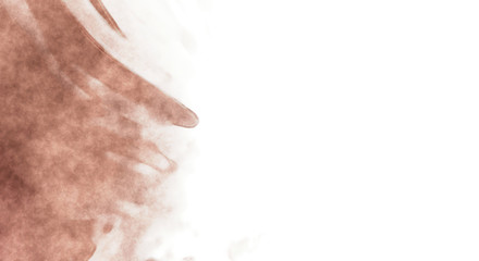 Abstract colorful watercolor on white background. Digital art painting.