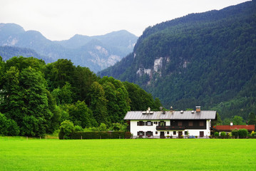 Ramsau valley in Berchtesgaden Alpine region, Bavaria, Germany, Europe