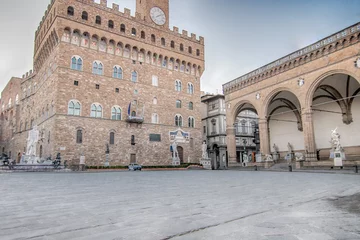 Foto op Plexiglas scenic Signoria square in Florence, Italy © francesco