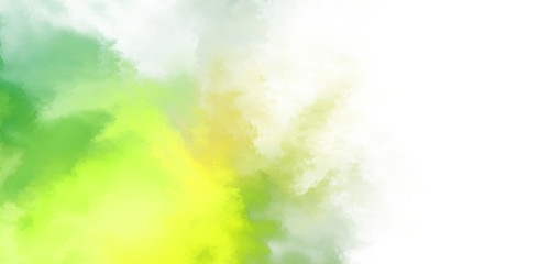Fototapeta premium Abstract colorful watercolor on white background. Digital art painting.