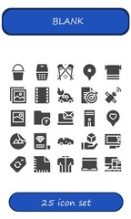blank icon set