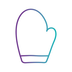 Isolated kitchen glove gradient style icon vector design