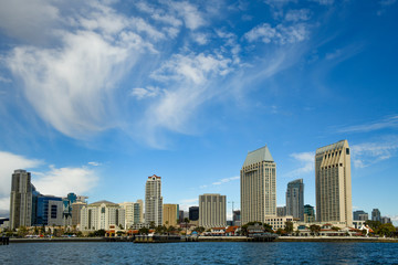 Fototapeta na wymiar Beautiful San Diego Waterfront As Seen From the Ferry