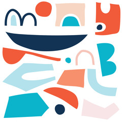 Pattern background with geometry element