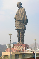 "Narmda , Gujarat / India - Jan 25 2019
world biggest statue , statue of unity at Western part of india near bank of river the Narmada