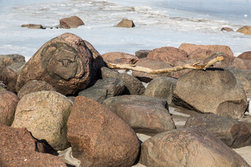 stones on the beach