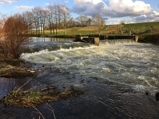 Hochwasser an der Ruhr in Fröndenberg