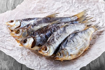 Fresh hot and cold smoked fish is a very tasty snack