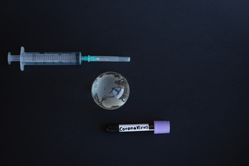 Coronavirus 2019-nCoV Blood Sample. Corona virus outbreaking. Epidemic virus Respiratory Syndrome....