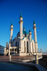 Fototapeta na wymiar Kul Sharif mosque in Kazan city, Tatarstan, Russia
