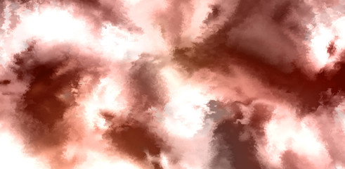 Abstract colorful watercolor on white background. Digital art painting.