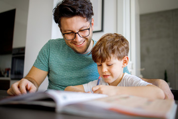 Doing Homework With My Dad	