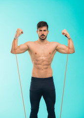 Handsome Athletic Man Fitness Model