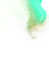 Obraz premium Abstract colorful watercolor on white background. Digital art painting.