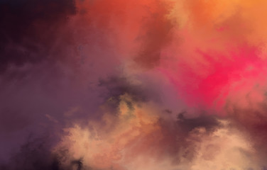 Watercolor painted background. Abstract Illustration wallpaper. Brush stroked painting. 2D Illustration.