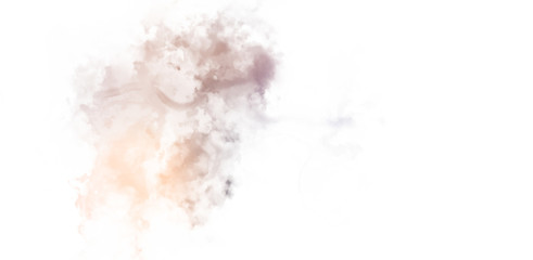 Abstract colorful watercolor on white background. Digital art painting.