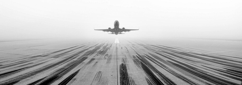 Airport Runway Fog