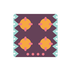 Isolated stove flat style icon vector design